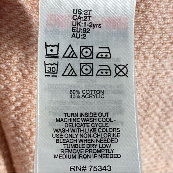 Tahari NWT Toddler Sweater Plaid Skirt Set Size 2T Cotton Blend Machine Wash - Picture 8 of 8